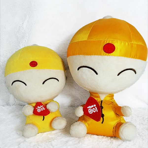 毛绒玩具厂家生产中国风吉祥物公仔-唐装福宝娃娃